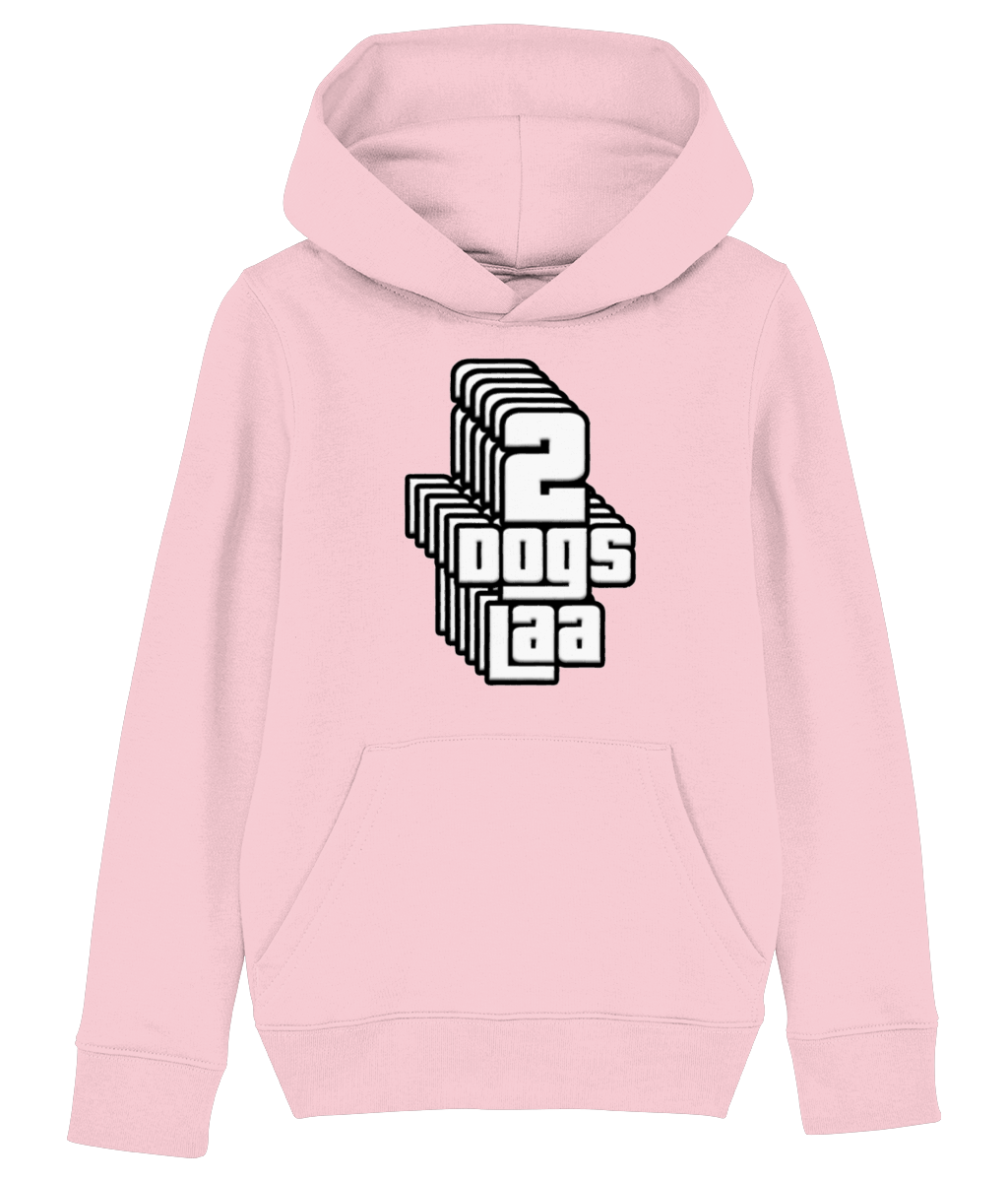 Kids Hoodie 2dogs vertical graphic