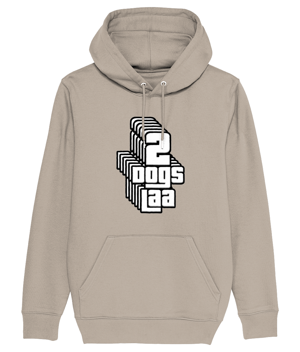 2dogs hoody vertical font