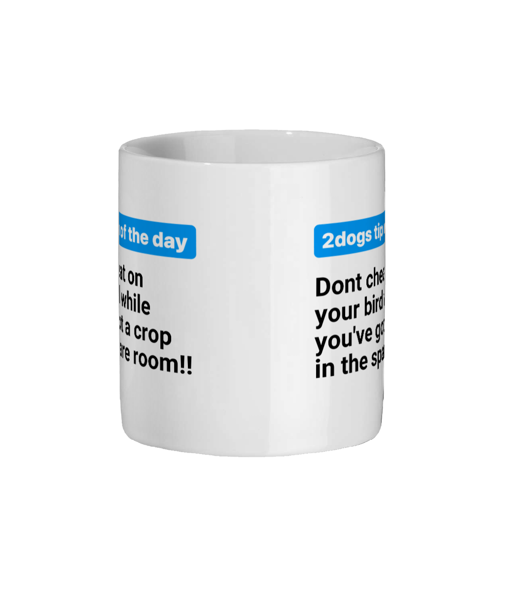 Ceramic Mug 11oz 2dogs tip dont cheat