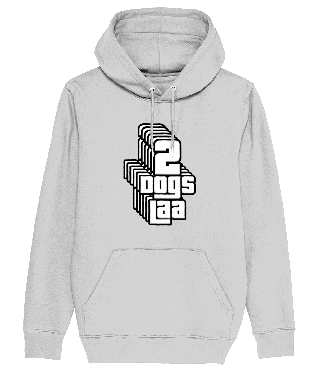 2dogs hoody vertical font