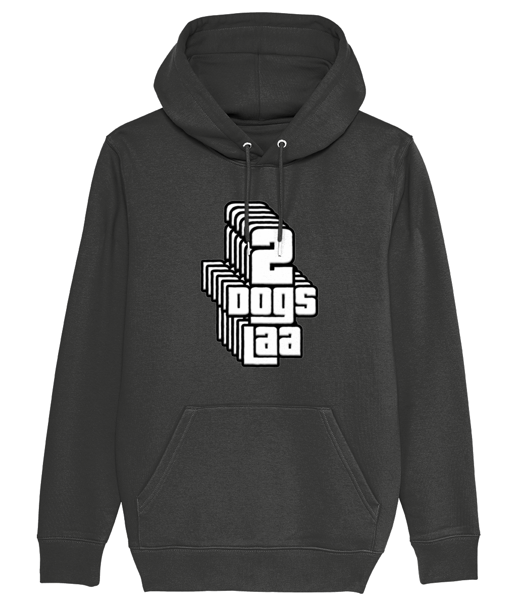 2dogs hoody vertical font