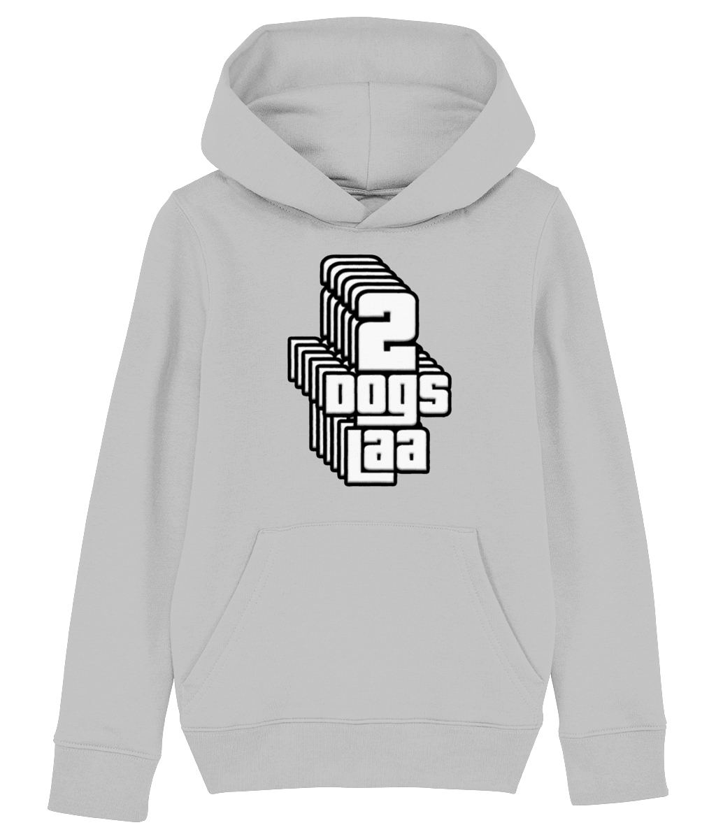 Kids Hoodie 2dogs vertical graphic