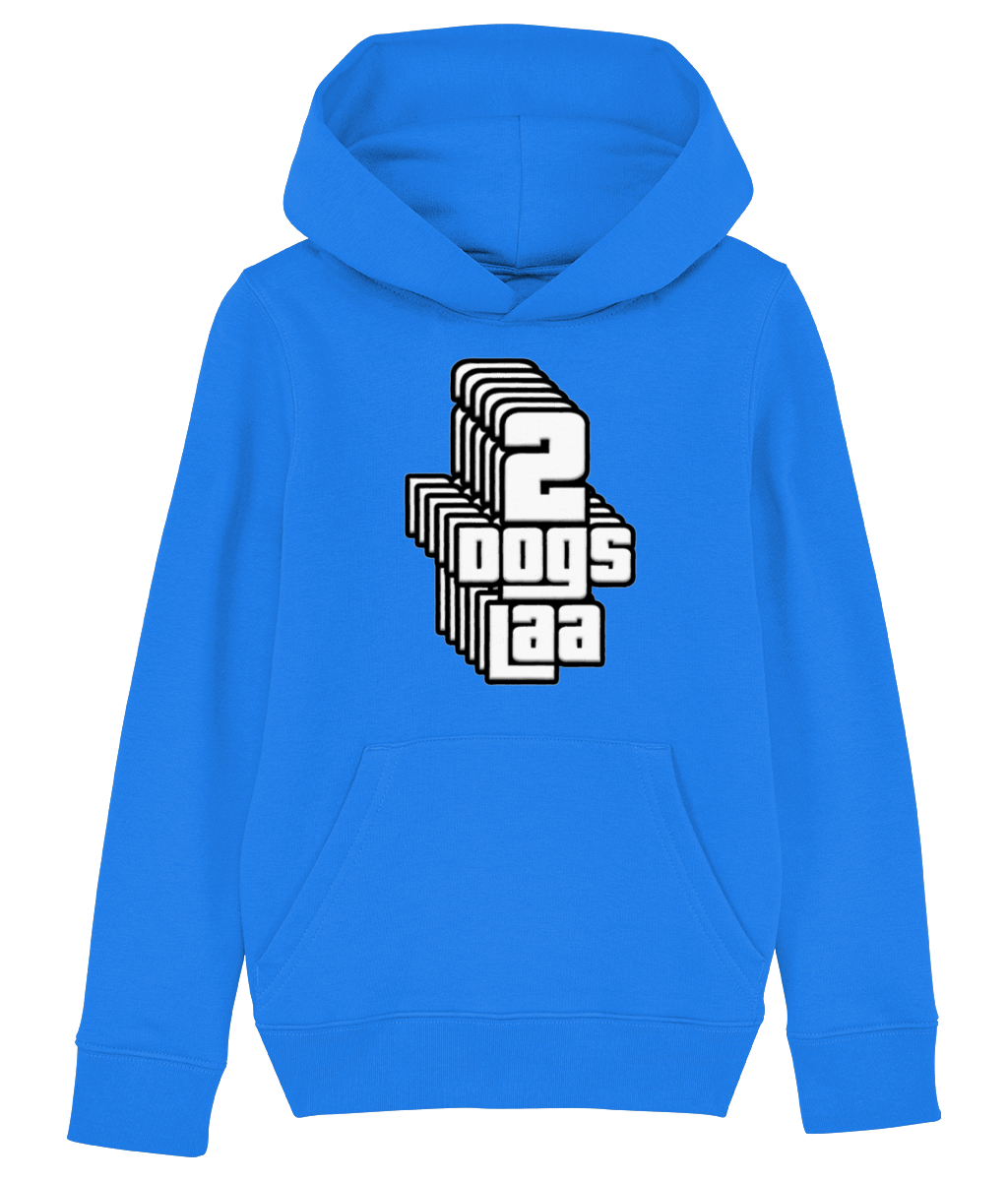 Kids Hoodie 2dogs vertical graphic